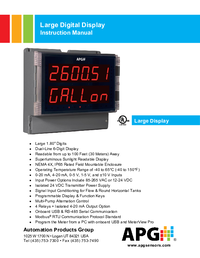 Thumbnail of document Manual - DDL Large Digital Panel Meter